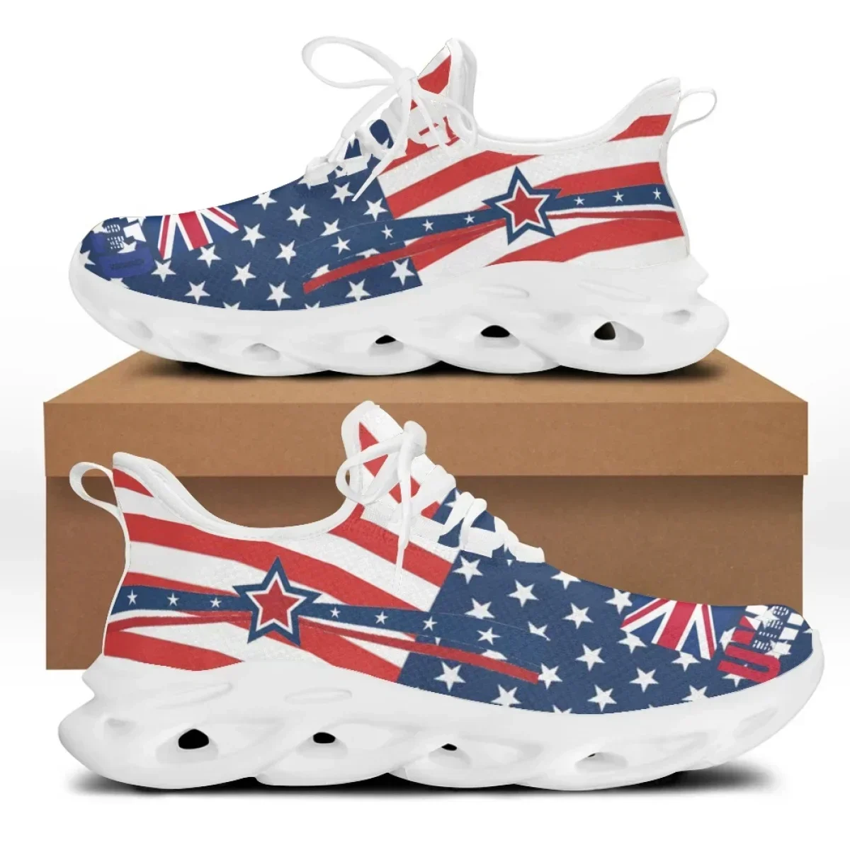 Men'S Shoes Liberty - 7.4 Sepatu Flat Wanita Motif Bendera