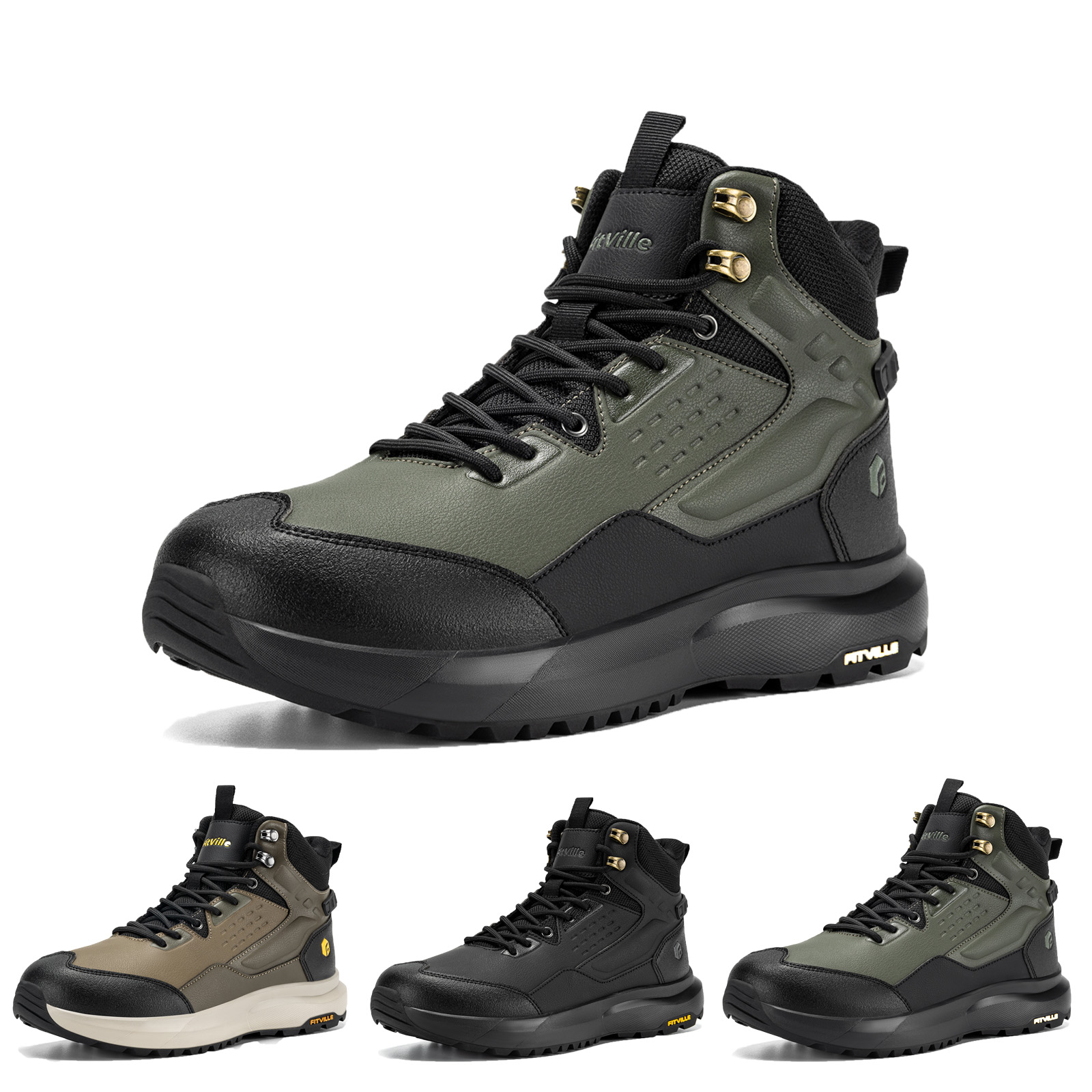 Men'S Shoes Water Resistant - FitVille Sepatu Hiking Lebar Pria Sepatu