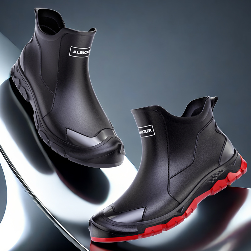 Sepatu Bot Hujan Pendek Pria S - Men'S Shoes Water Resistant ulasan dan harga