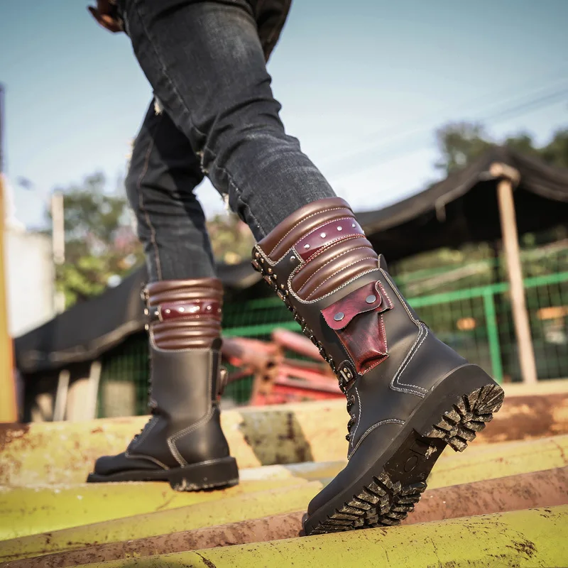 Sepatu Bot Kulit Setinggi Lutu - Men'S Shoes Hey Dude ulasan dan harga