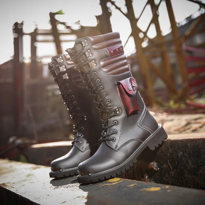 Sepatu Bot Kulit Setinggi Lutu - Men'S Shoes Hey Dude ulasan dan harga