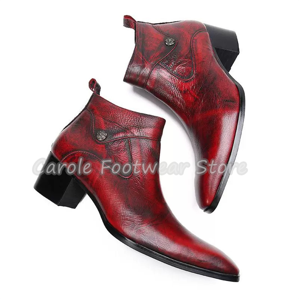 Sepatu Bot Kulit Asli Model Vi - Men'S Shoes Increase Height ulasan dan harga