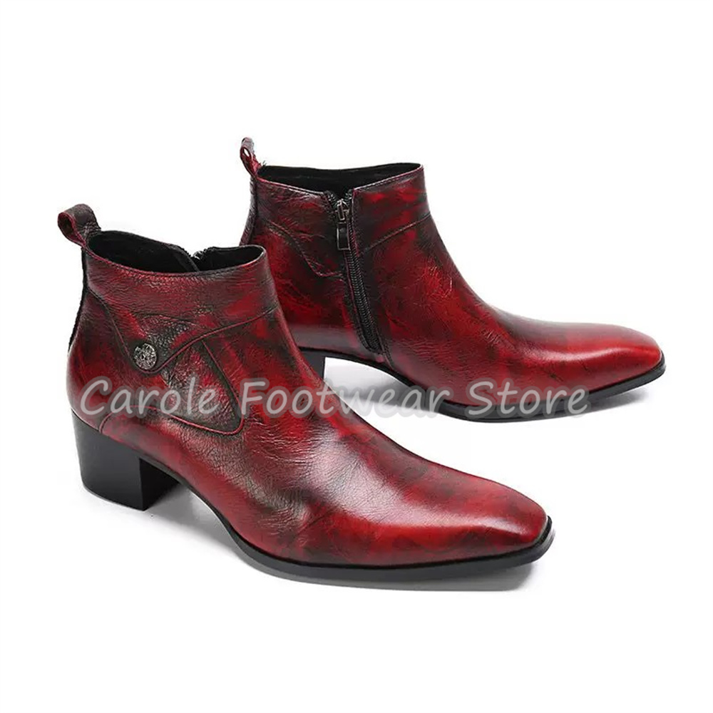 Sepatu Bot Kulit Asli Model Vi - Men'S Shoes Increase Height ulasan dan harga