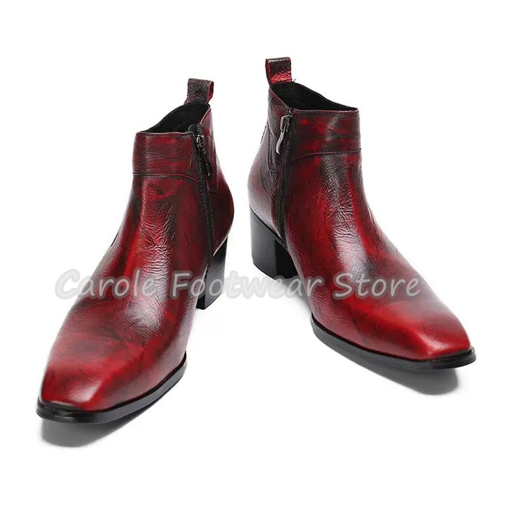 Sepatu Bot Kulit Asli Model Vi - Men'S Shoes Increase Height ulasan dan harga