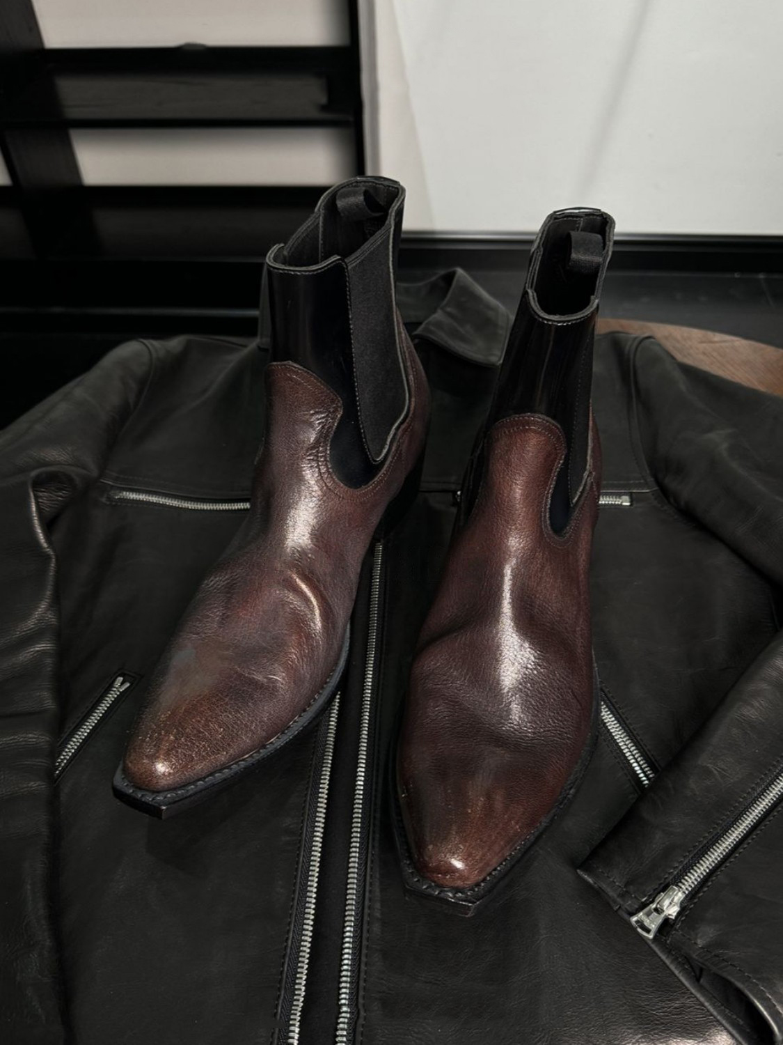 Sepatu Chelsea Kulit Hitam Pri - Men'S Shoes Smart ulasan dan harga